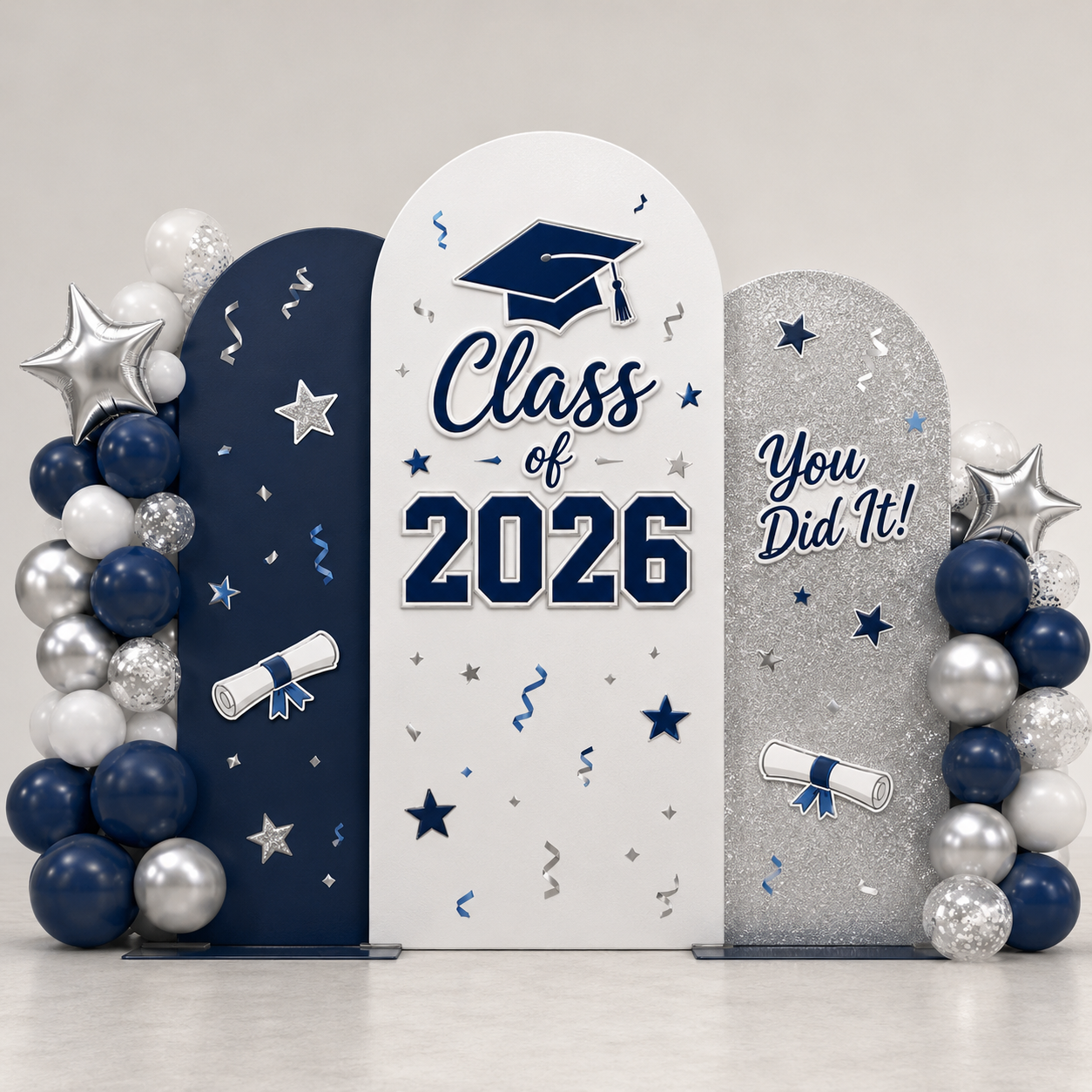 Custom Backdrop Stickers & Decals for Birthdays, Graduations & Events