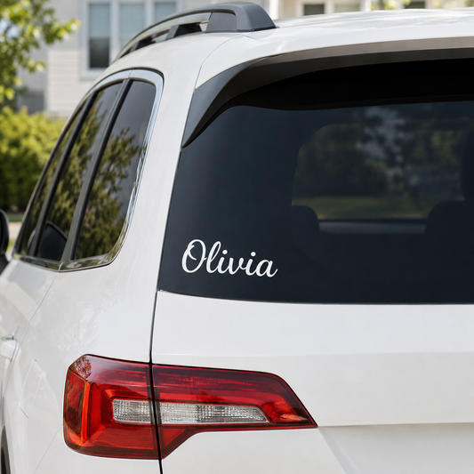 Custom Vinyl Name Decal