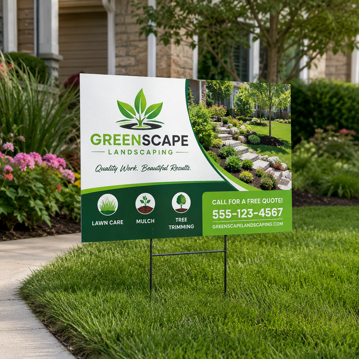 18” x 24” Custom Yard Signs – Double Sided, Full Color