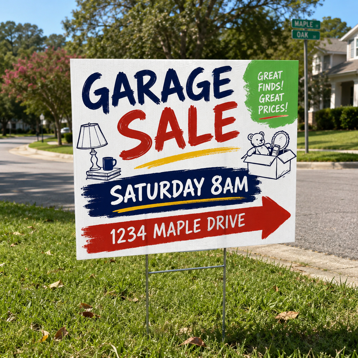 18” x 24” Custom Yard Signs – Double Sided, Full Color