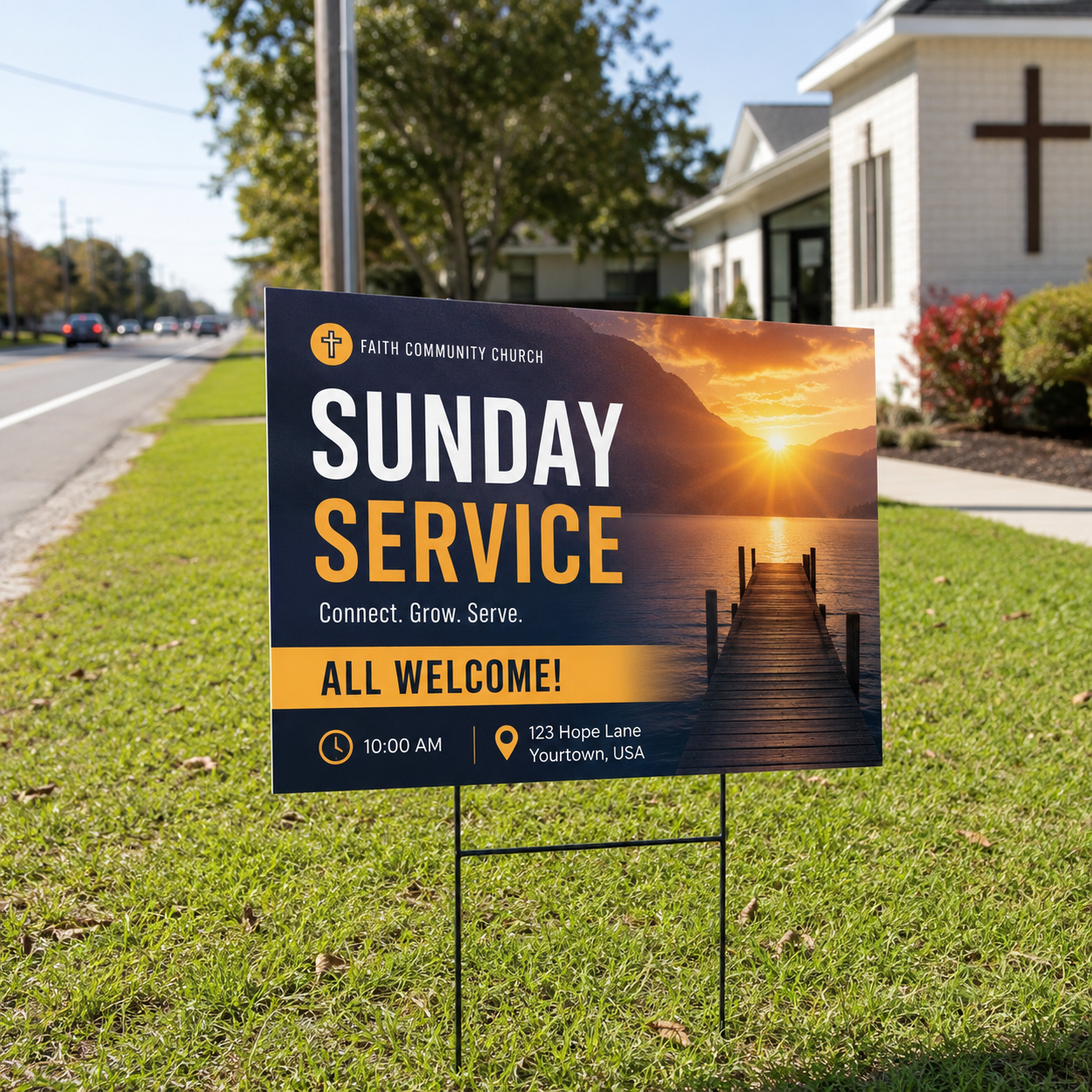 18” x 24” Custom Yard Signs – Double Sided, Full Color