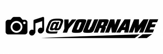Ejemplo ilustrativo de decal personalizado para redes sociales